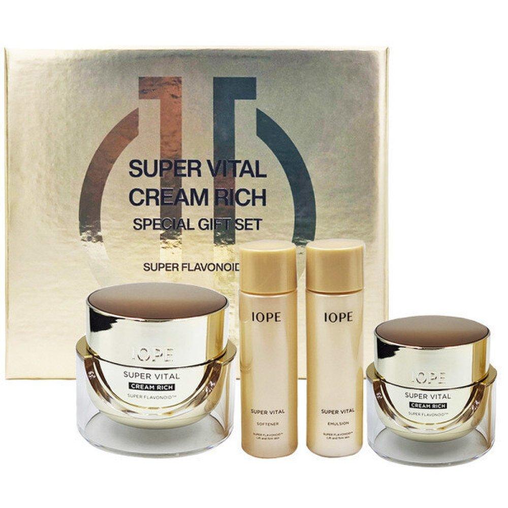 NEU Neue Iope Super Vital Creme 50ml+25ml Reichhaltiges Spezialset Neuer Sonderpreis Geschenkset Damencreme-Set