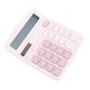12 Digit Calculator Solar Powered Multifunctional Portable Desk Electronic Calculator for Students