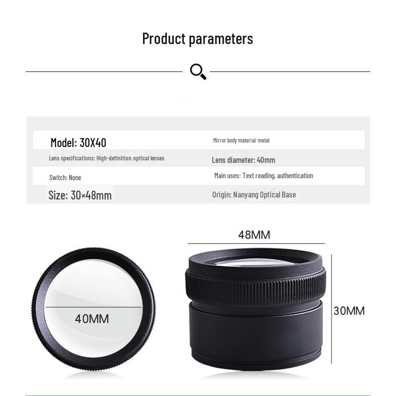 High-Power Handheld Magnifying Glass Set for Jewelry and Reading