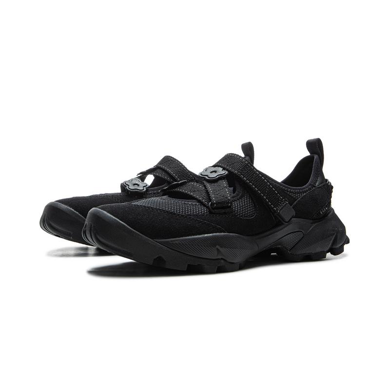 Tyakasha X Li Ning Mulan Mary Jane Sports Trendy Non-Slip Breathable Low-Top Casual Shoes Women Casual Shoes Black AZGV154-2