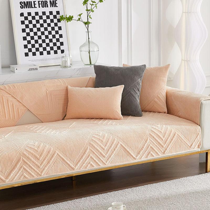 Winter Thick Sofa Cushion Plush Sofa Cover Four Seasons Universal Sofa Towel Cover Cloth Autumn and Winter Simple Modern Cushion