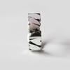 Adjustable Open Ring Men Women Vintage Geometric Textured Band Plated Retro Unisex Jewelry