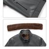 Echtes Leder Kleidung Herren Mantel Fleece-gefüttert Verdicktes Fell Integrierte Winter Revers Herren Pelz Kleid Jacke