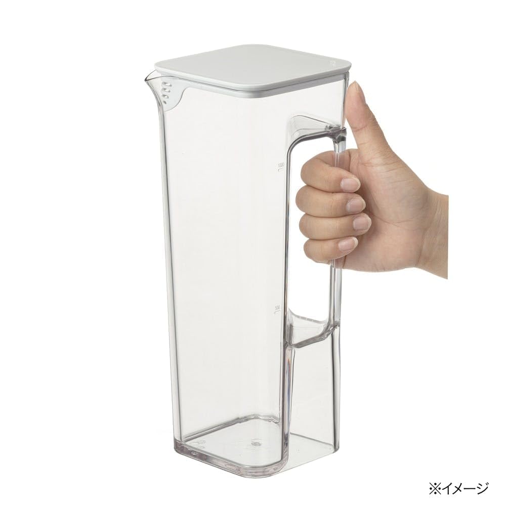 CAINZ Cold Water Cold Water Bottle with Handle that Get in the Wide Mouth Fits in Door Good Design Tea Barley Tea Barley Tea Jug Bottle, 1.2L, Doesn't