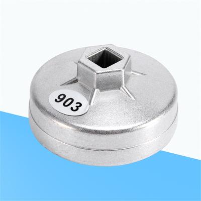 74mm 14 Flute Aluminum Oil Filter Wrench Socket Remover Tool 903 Silver Color for Socket Remover Tool Auto Tool