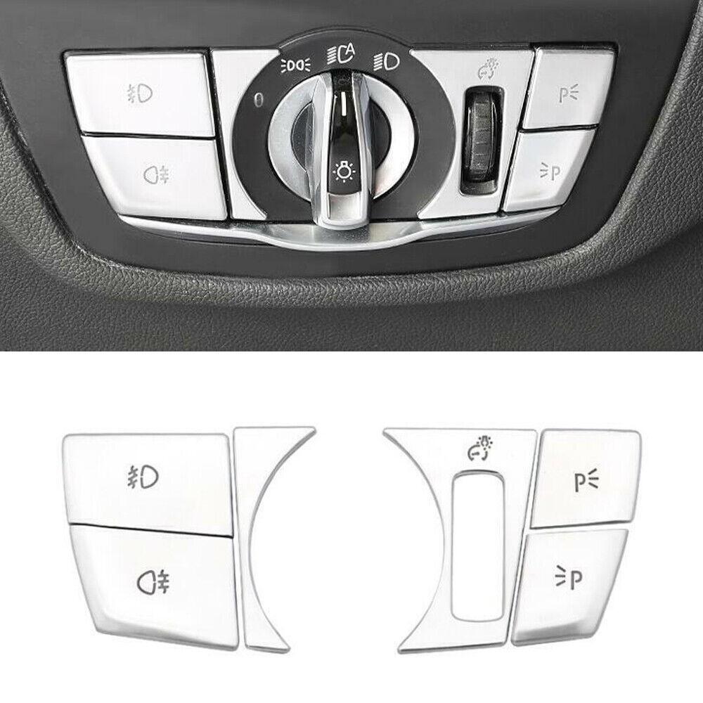

Для BMW X3 G01 X4 G02 2018-2021 Матовый серебристый Декоративная накладка на кнопку управления функциями