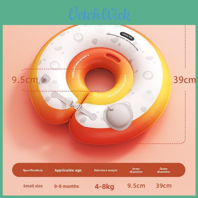 Baby Pool Float With Inflatable Neck Ring For Water Play And Swimming Safety