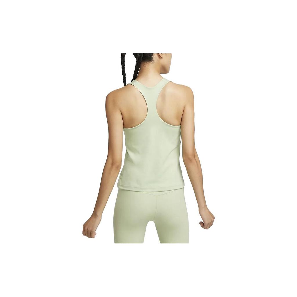 Nike Swoosh Solid Quick-Dry Sports Tank Top Women Tops Melon-Green DV9898-343