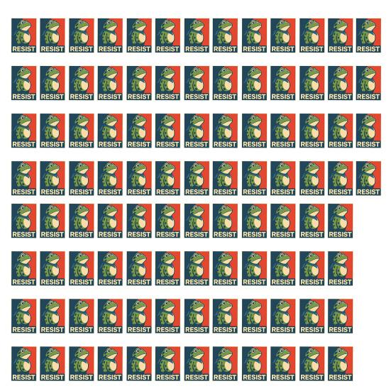 Portland Frog Protester Sticker Set Waterproof Vinyl Bumper Stickers Portland Rage Resistance Humor Frogs