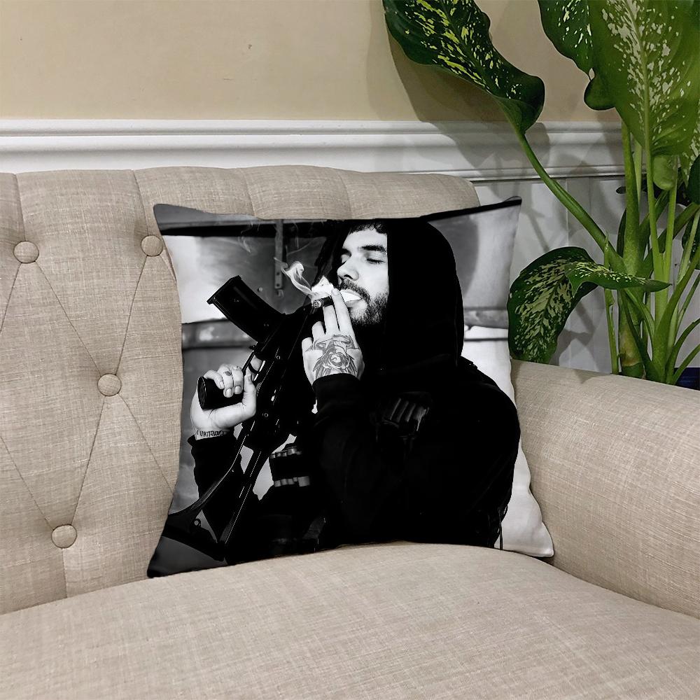 

A-Anuel Rapper AA cushion cover Square Sofa Cushion Cover Casual Skin-Friendly Comfortable Pillow Cover 30cmx30cm
