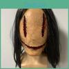 Crack Female Horror Ghost And Zombie Latex Headgear For Halloween And Christmas