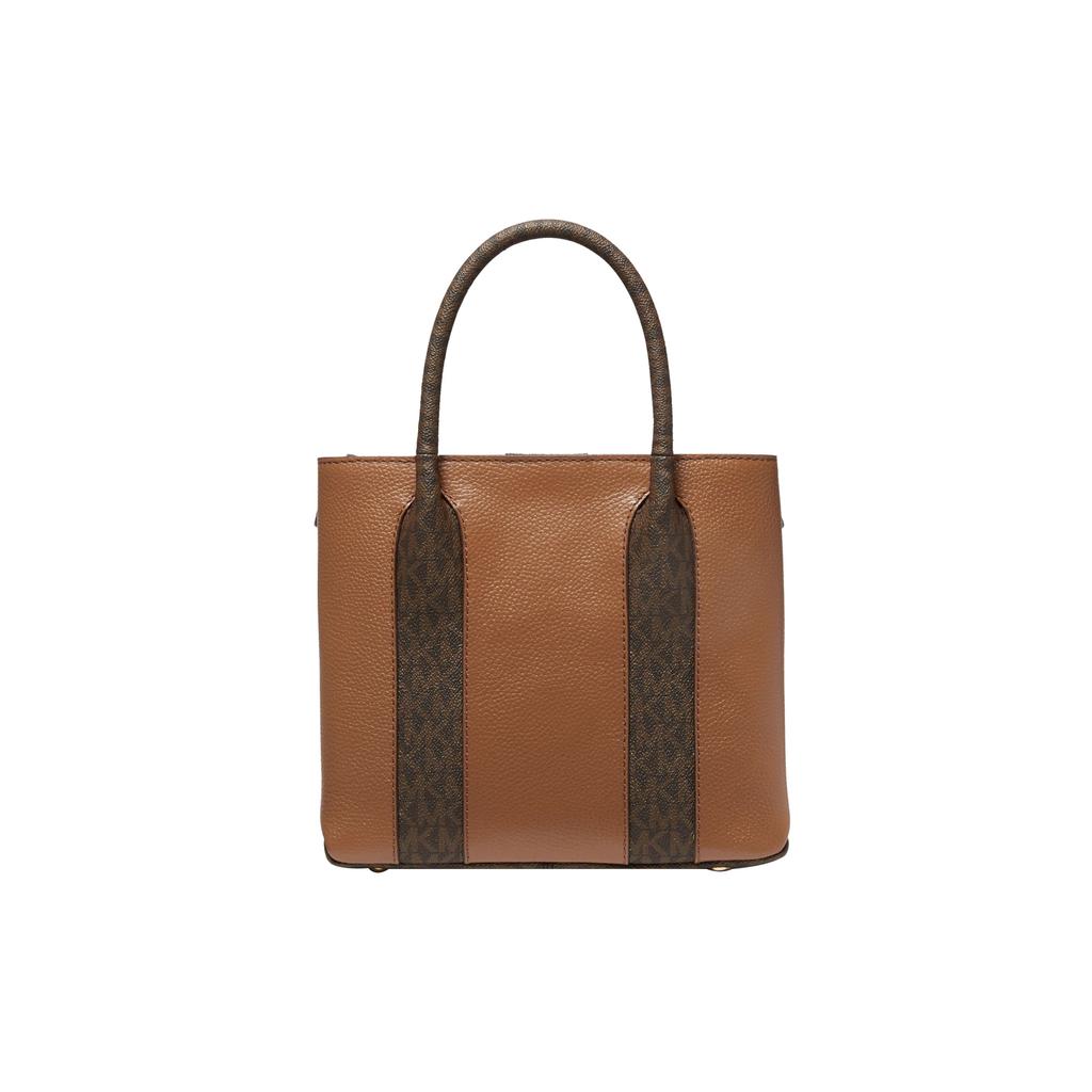 Michael Kors Mk Austin Series Commuter Vintage Minimalist Monogram Color-Block Messenger Bag Women Bags Brown 30F2GANM2L-LUGGAGE