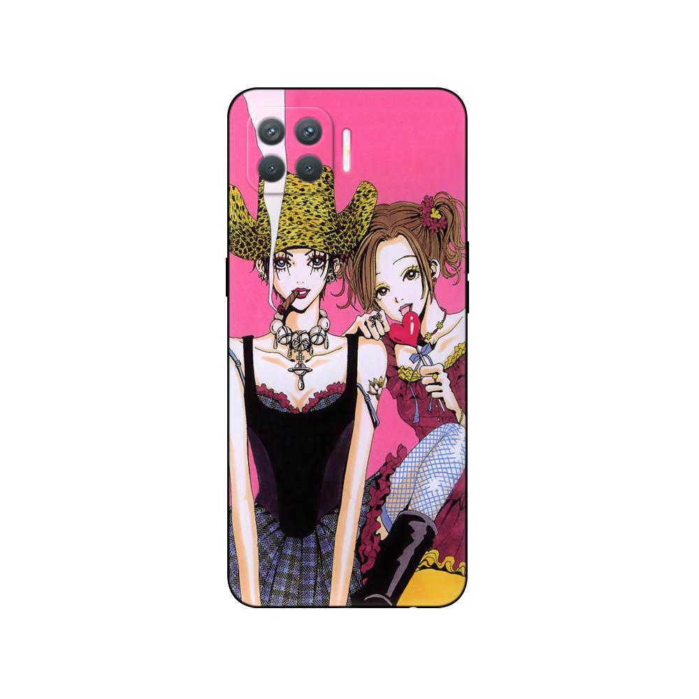 For Oppo Reno4 Lite Case Silicon Phone Case On Oppo F17 Pro Back Cover  Reno 4 Lite 6.43" Black Tpu Case Pink Anime Space Car