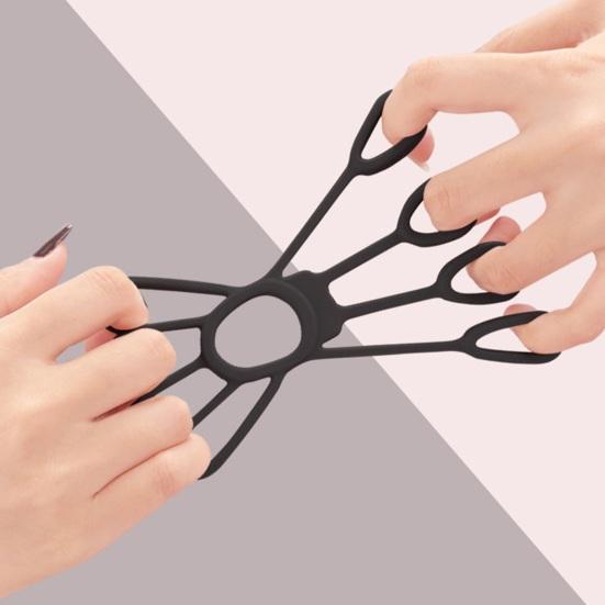 Finger Puller Silicone Five Finger Exerciser Hand Grip Strengthener Finger Trainer Extensor Fitness Equipment Forearm Tools