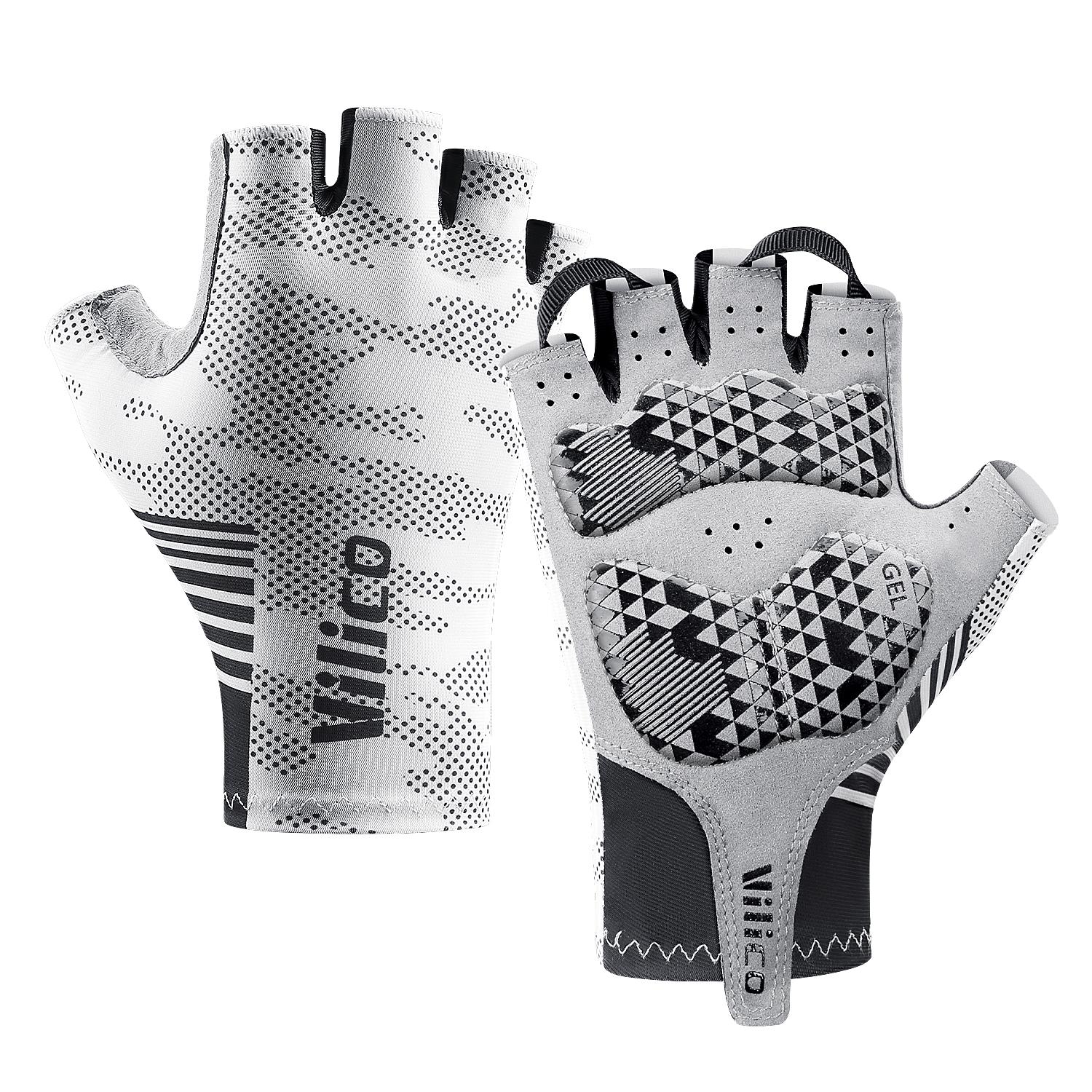 Weightlifti Gym Gloves Fitness Training Fingerless Men Women Bodybuilding Exercise Sports Gloves Cycling Anti Slip Breathable M