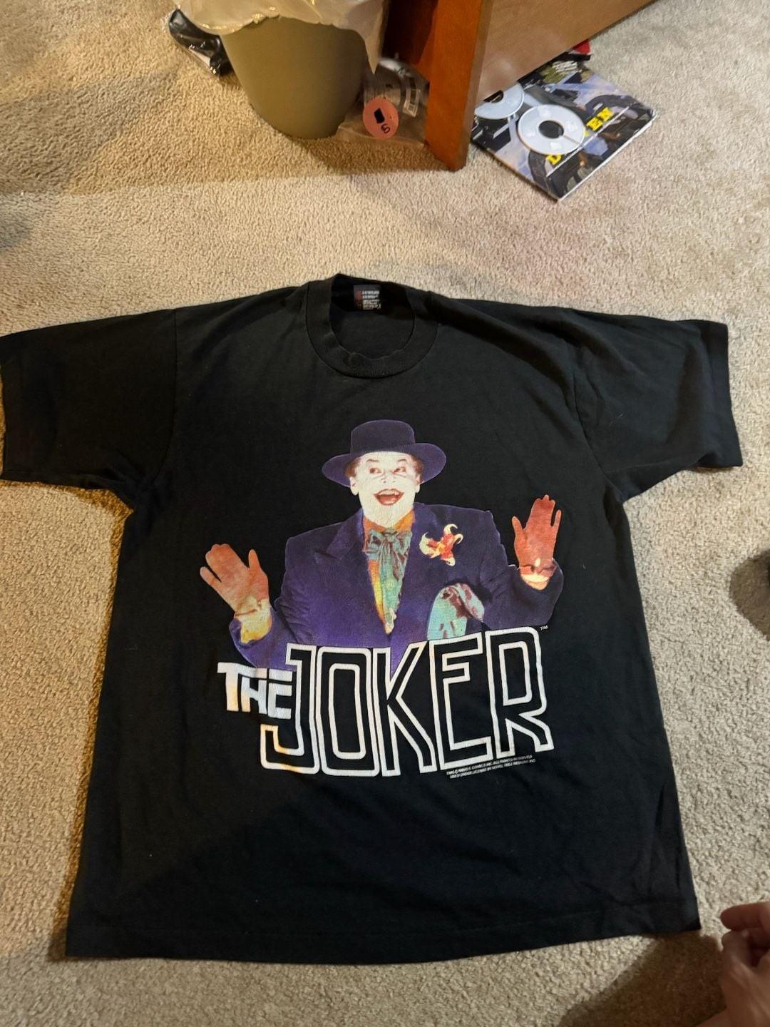 Vintage 1989 Batman The Joker T- XL Screen Stars Best Unisex T-Shirt S