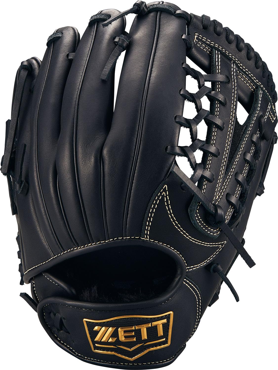 

ZETT Youth Baseball Softball Ground Hero Black Size BJGB76555F Glove, All-Around, Left-Handed Throw, (1900), L, чёрный