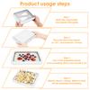 Rolled Ice Cream Tray DIY Frozen Yogurt Maker Trays with 2 Scrapers Portable Rolled Ice Cream Maker Kit for Home Ice-cream Tools
