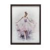 Enchanting Ballerina Dance Enchanting Ballerina Dance, 30X40 Cm, Dark Brown Wooden Frame, 230 Gsm Matte Paper