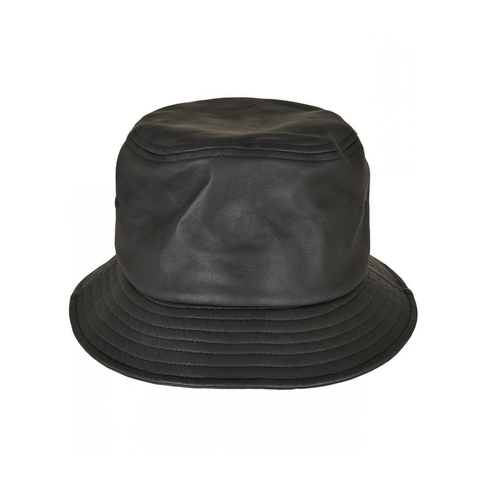 Flexfit Faux Leather Bucket Hat