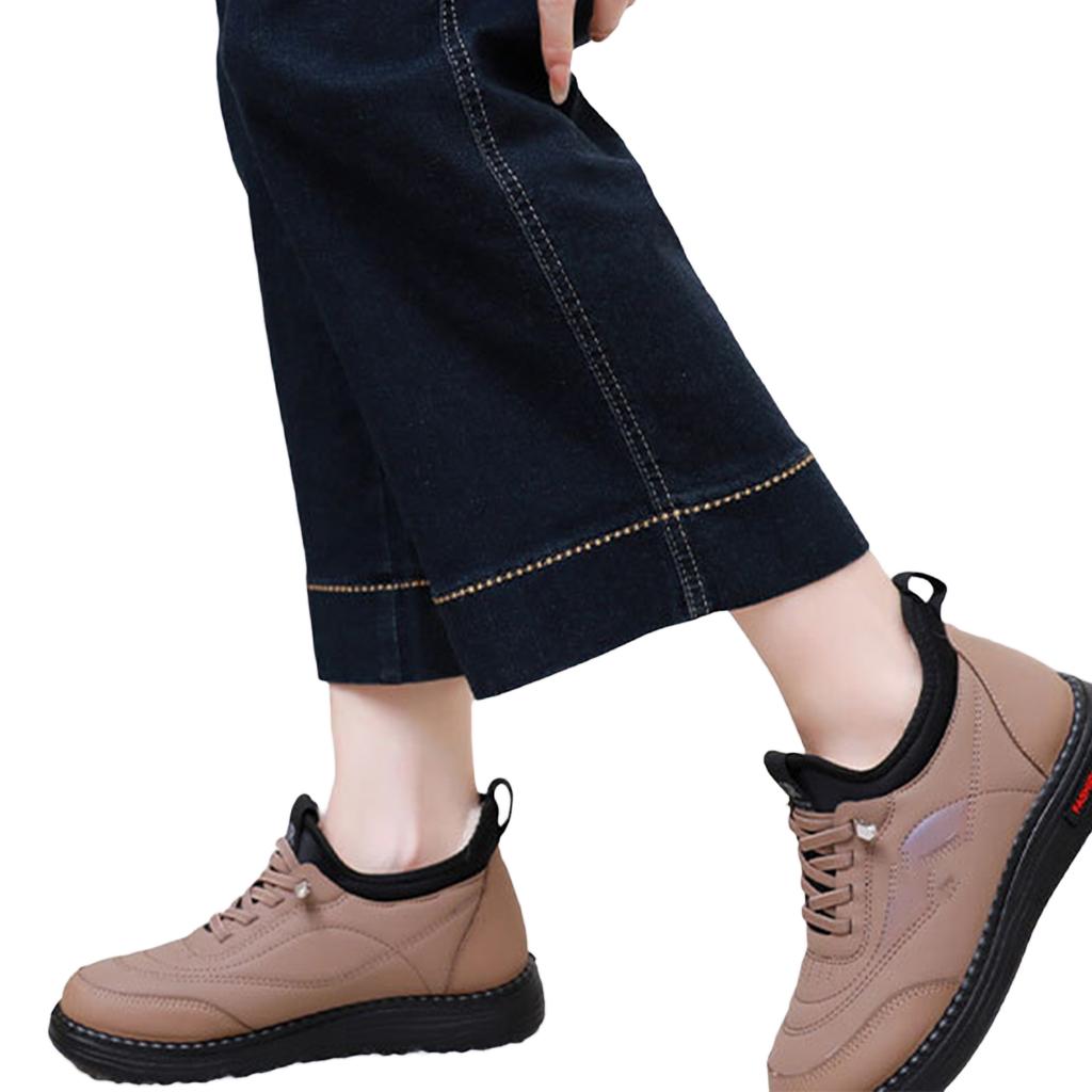 Women's Winter Stylish Non- Soft Lined Cotton Shoes for Casual Daily Wear