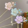Ancient Style Floral Hairpin with Tassels - Elegant Chinese Hanfu and Qipao Accessory