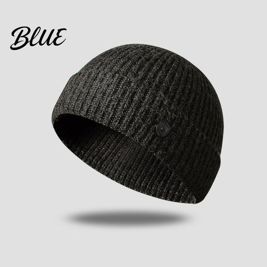 Winter Beanie Hat Beanies Outdoor Women Solid Knitted Men Autumn Warm Color Ribbed Windproof Thick