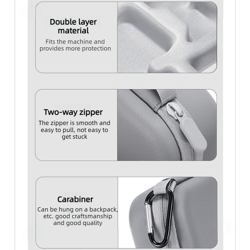 For DJI Action Osmo Nano Storage Bag with Wrist Strap PU Velvet Thumb Camera Set Accessories Bag Travel Portable Carrying Box