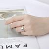 Teamer Stainless Steel Ring Men Women Minimalist Casual Finger Rings Couple Wedding Band Fashion Jewelry Gift Wholesale