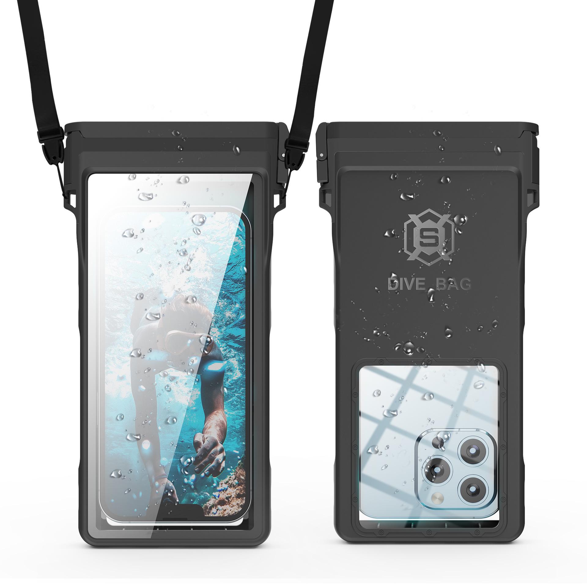 

Red Pepper Dive Bag: Universal Waterproof Dustproof Phone Case for Devices Under 7.9 Inches; Safe for 15 Meters Underwater For phones under 7.9 inches чёрный