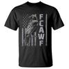 Lustiges F CAW F Krähe T-Shirt Vintage Amerikanische Flagge TS11