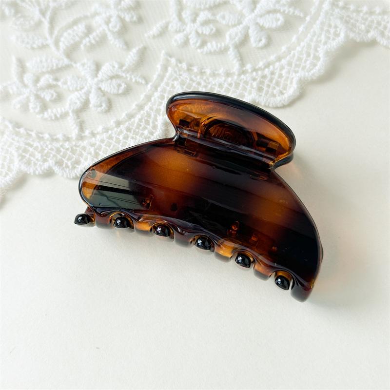 High-end Glossy Small Fan-shaped Hair Clips with Simple and Elegant Style - Hair Clips for Retro Updos - Shark Clips