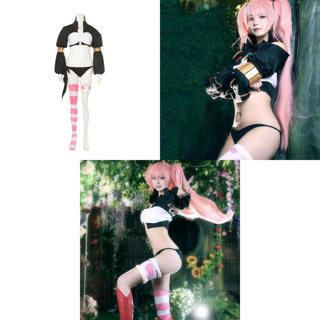 Slime Reincarnation Cosplay Costume Destroy Demon Milim Nava Dress Anime Game Role Play