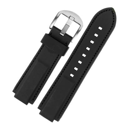Klasický gumový pásek na hodinky pro timex HODINKY T2N720 T2N721 TW2T76300 Series černý Vodotěsný silikonový sportovní řemínek 24*16mm Pánské