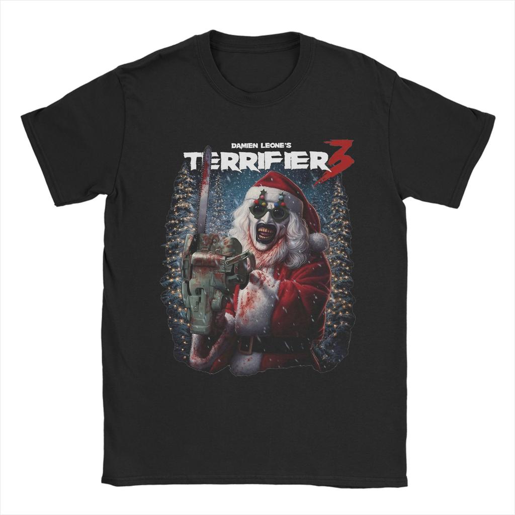 Halloween Horror Terrifier Film Unisex s T Shirts  Fun Tees Short Sleeve Crewneck TShirt Pure Cotton Gift Idea Clothes