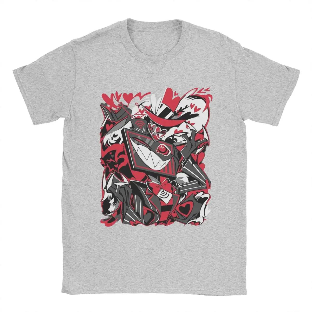 

Hazbins Hotels Vox T-Shirt for Men Novelty Cotton Tees O Neck Short Sleeve T Shirt Gift Idea Clothing - Men s Summer Cotton G... S