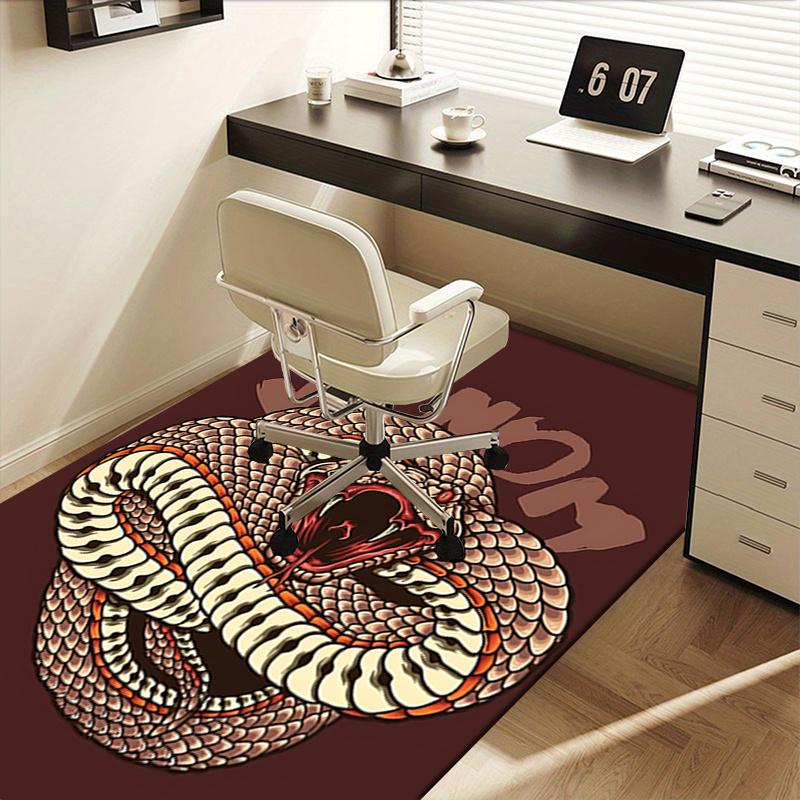 Venom Snake Chair Mat Office Carpet, Oversized Rug for Home Decor, Sofa Mat, Desk Pad Gift, Suitable for Bedroom, Living Room, Various Rooms