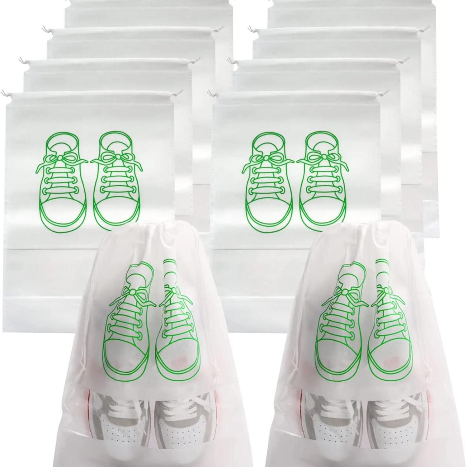 

10/5 шт., сумки для хранения обуви, органайзер для шкафа, нетканая дорожная портативная сумка, водонепроницаемая карманная сумка для одежды, классическая подвесная сумка 10PCS 32x44cm