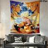 DRAGON BALL Wall Tapestry Aesthetic Wall Hanging Printed Fabric Blanket Decorative Tapestries for Bedroom Living Room Home Decor