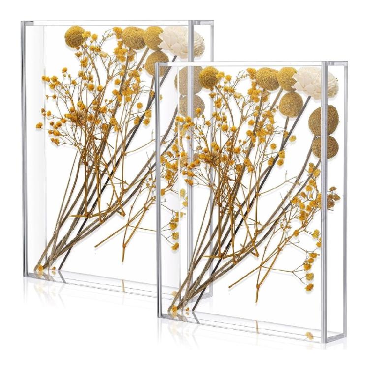 Skuggbox Ram Tydlig Fotoram Husdjursminnesmärke Skuggbox DIY Bordsskiva Displaylåda Rum/Födelsedag/Bröllop/Fest