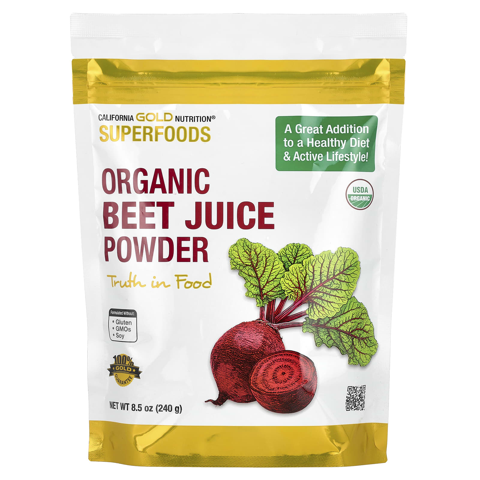 

Superfood Organic Beet Juice Powder, 240G(8.5Oz)
