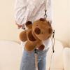 Large Capacity Capybara Plush Handbag Stuffed Cartoon Backpack Capybara Crossbody Bag  Unisex