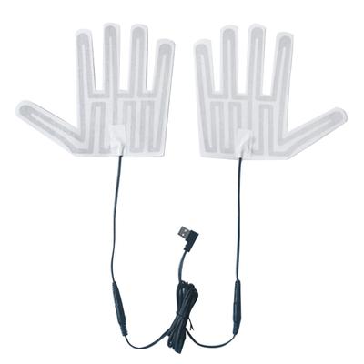 1 Pair Electric Heating Pad,USB Gloves Heating Pad USB Carbon Fiber Heated Gloves Pad Thermal Gloves Heated Sheets