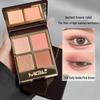 Xiaohongshu Favorite Four-Color Eyeshadow Palette: Soft, Cool, Pure Matte & Shimmer Shades, Perfect Earth Tones for Beginners