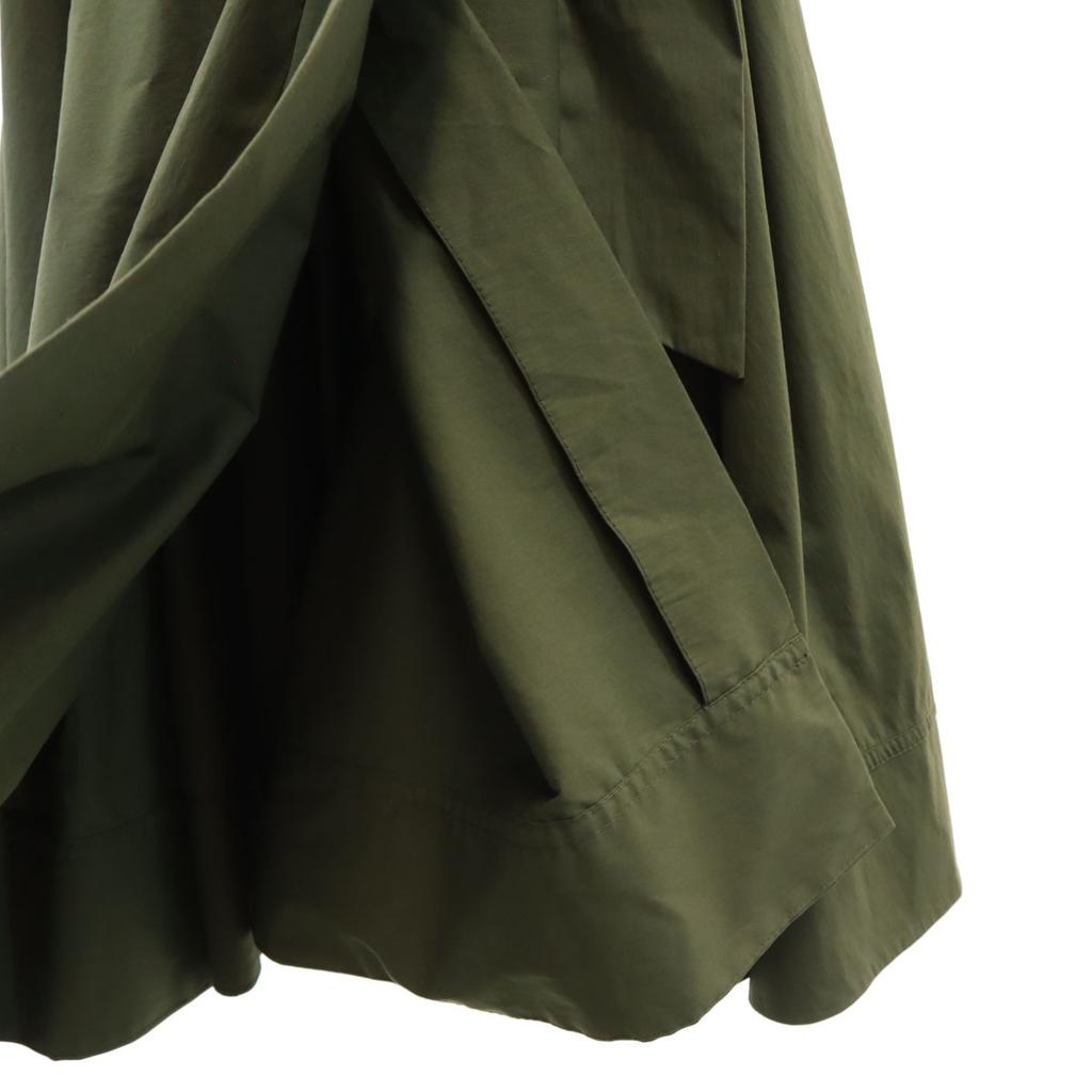 Diane von Furstenberg Rochie wrap cu mânecă scurtă kaki militar Femei Second-hand