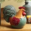 Barevná soška kohouta Ozdoby Dekorace na stůl Zvířecí sošky Pryskyřičné umělecké dílo Kohout Moderní řemesla Dekorace estetiky místnosti