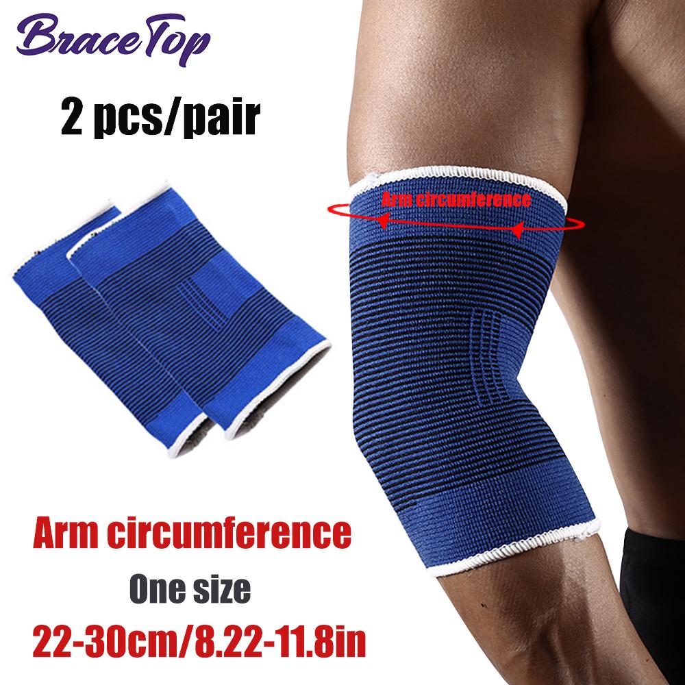 Bracetop 1 Pair Sports Knee Support Features Brace Wraps Compression Sleeve Stabilizer For Arthritis Meniscus Patella Protector Running