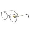 Round Anti Blue Light Reading Glasses Presbyopic Eyeglasses Computer Prescription Eyewear with Degree +1.0~+4.0 Oculos De Grau