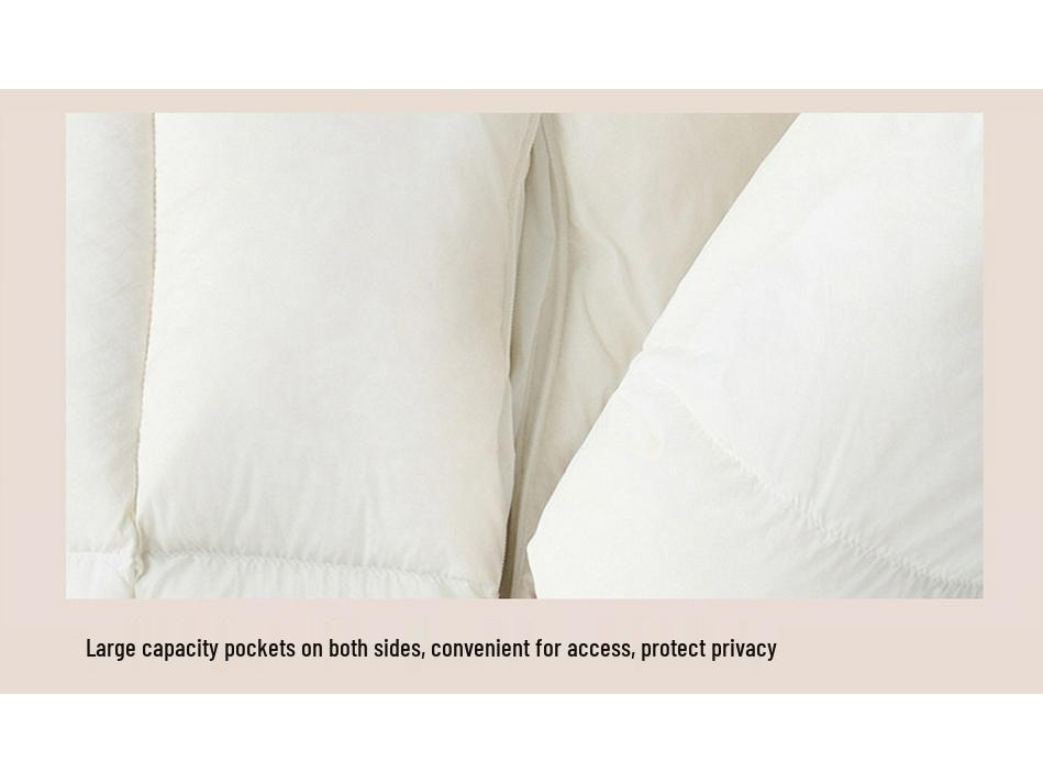 Men's and Women's Winter Contrast Color Thick Down Jacket - Fashionable, Warm, and Casual Style