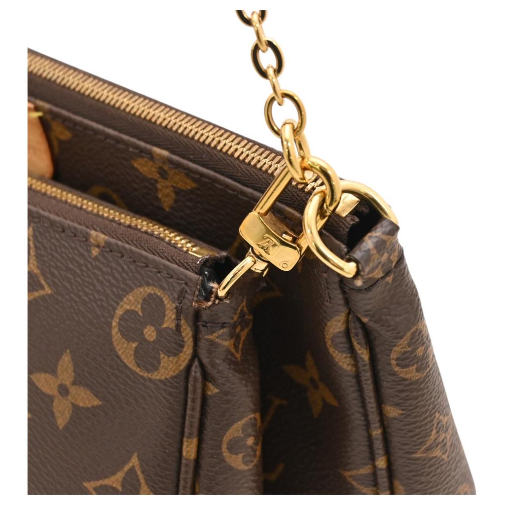 Auth LOUIS VUITTON Monogram Multi Pochette Accessoires Pouch Shoulder Bag PVC M44840 lv88179bf